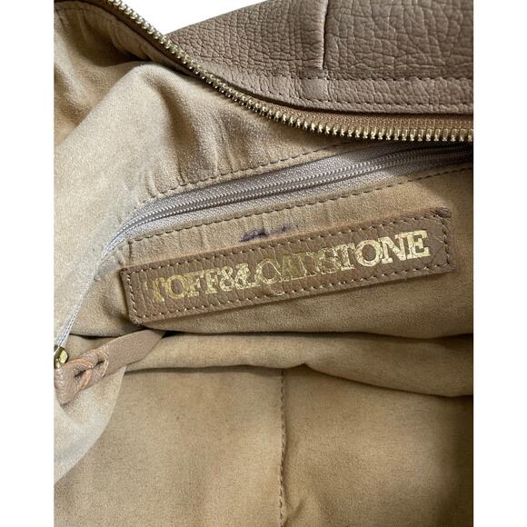 TOFF & LOADSTONE Leather Shoulder Bag Tan - Picture 6 of 12